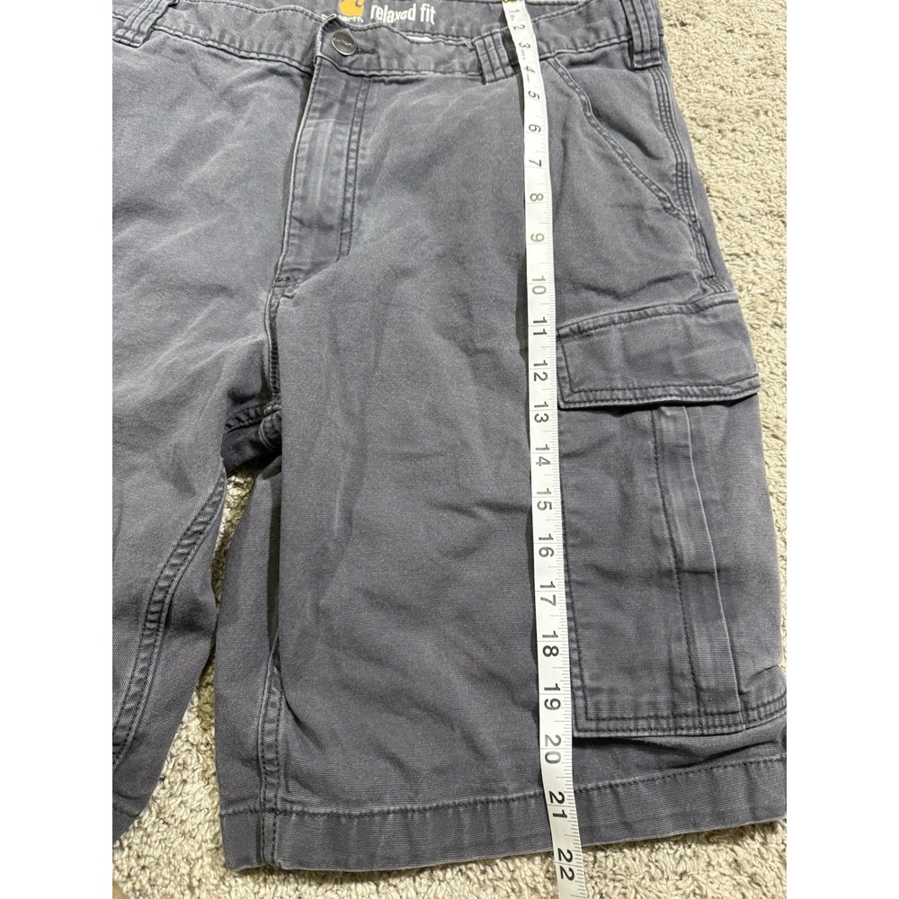 CARHARTT Relaxed Fit Gray Cargo Shorts Gorpcore Trucker Workwear Outdoors 38 - Picture 5 of 6